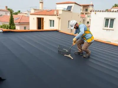 תמונת אווירה של עבודת איטום ושיקום